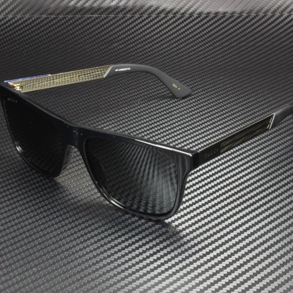 Gucci Rectangular 57mm Men's Sunglasses - Picture 1 of 5